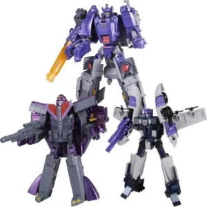 Transformers Henkei Classic Specialist Decepticon Galvatron, Octane, Astrotrain 3-Pack Action Figure Set Asia Exclusive