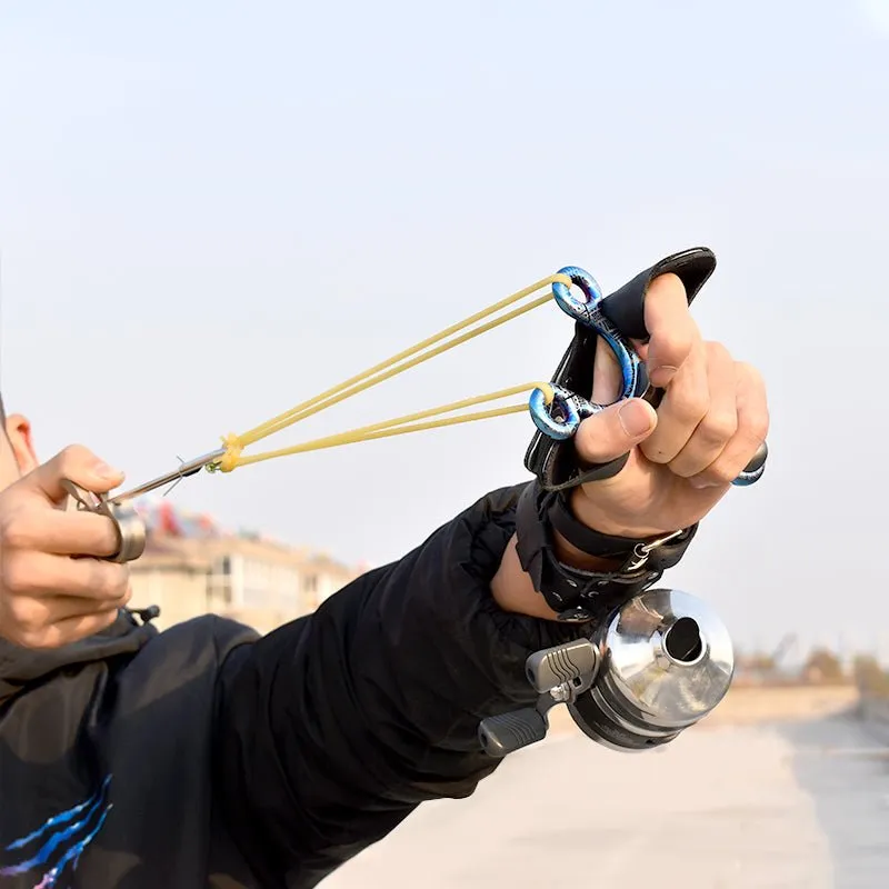 Tribal Blue High Quality Fishing Slingshot