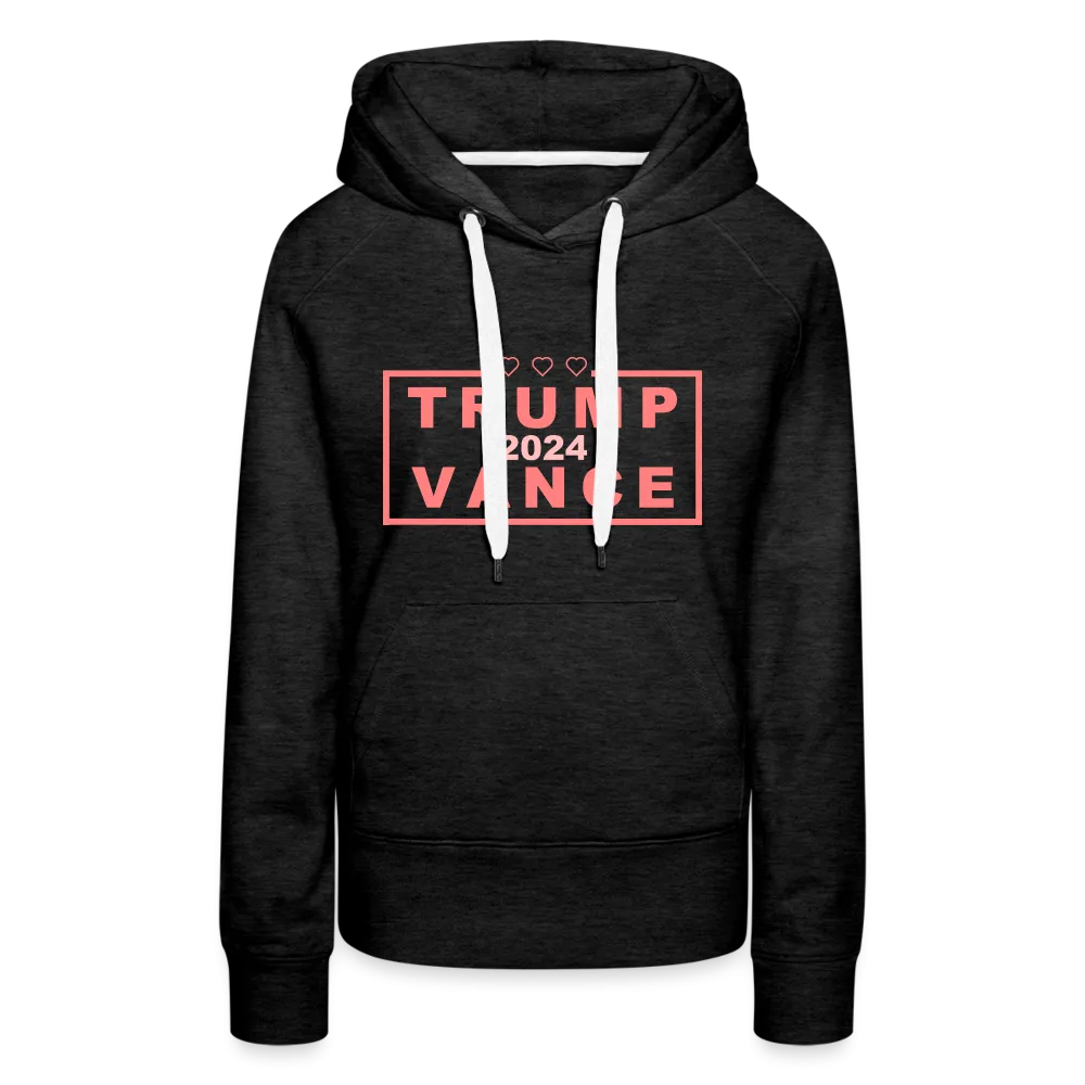 Trump Vance 2024 Women’s Premium Hoodie (Pink Letters)