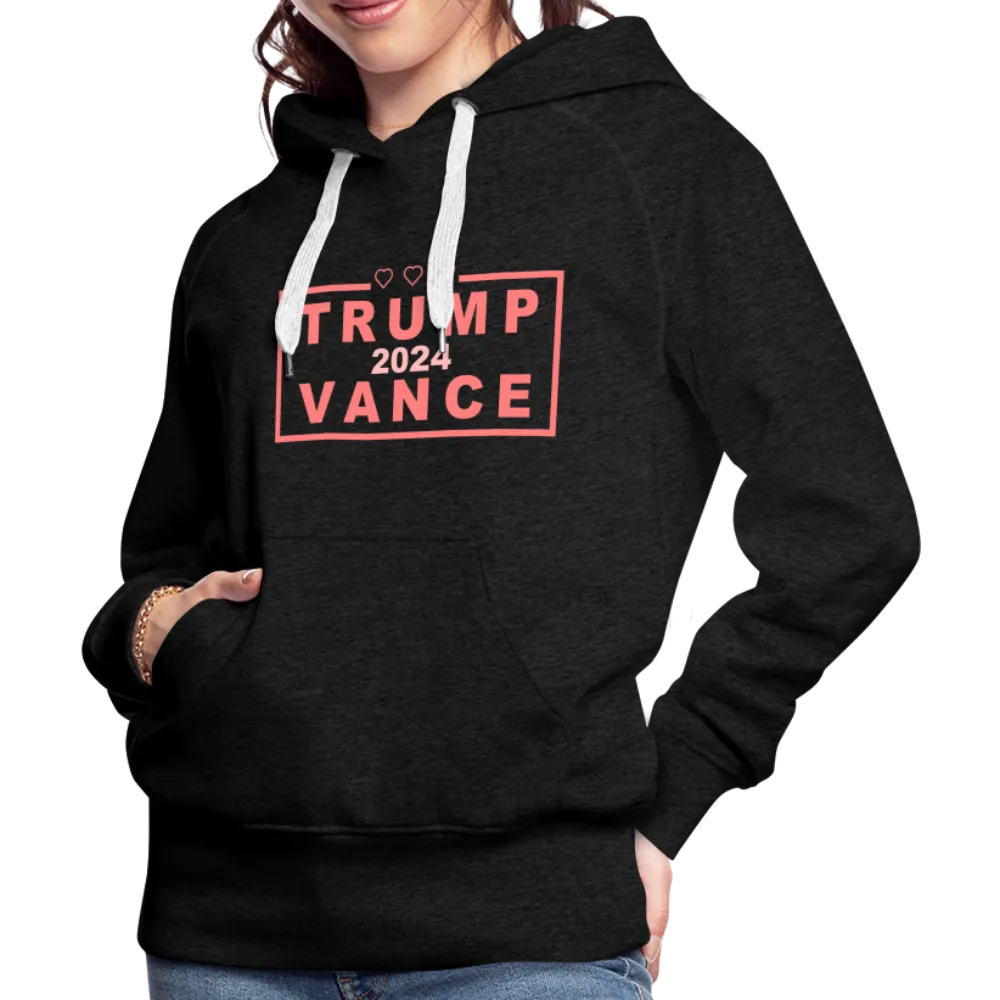 Trump Vance 2024 Women’s Premium Hoodie (Pink Letters)