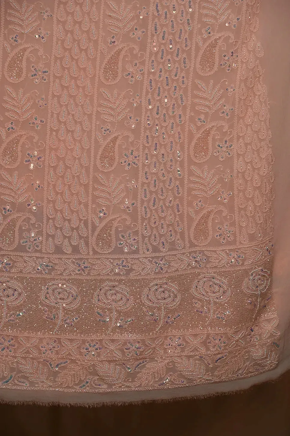 Viscose Length with Dupatta - Sunset Orange