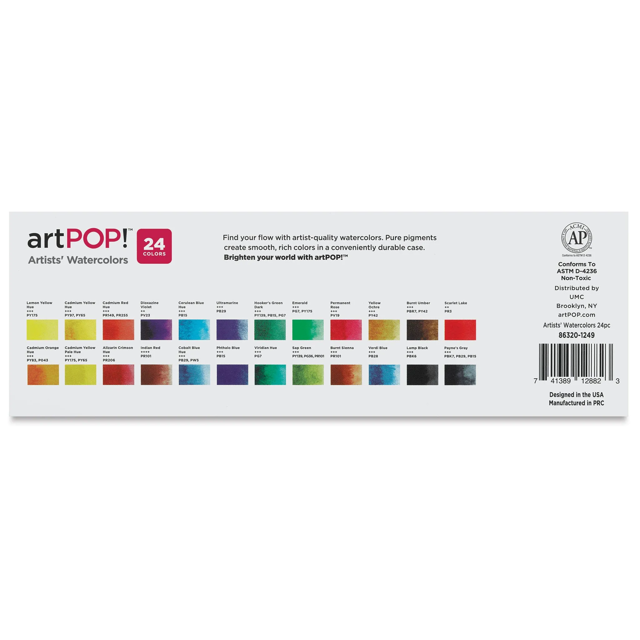 Watercolor Half Pan Sets - Set of 24