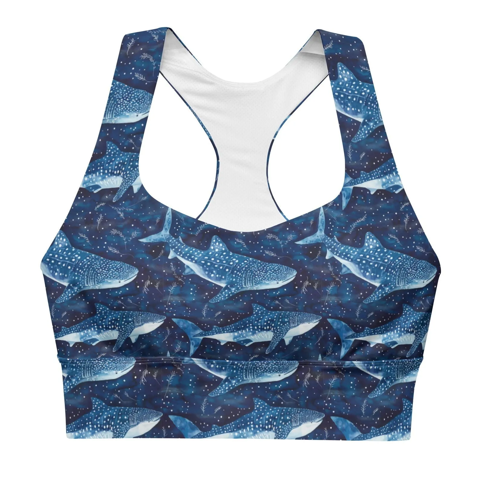 Whale Shark Dream Eco Sports Bra Top