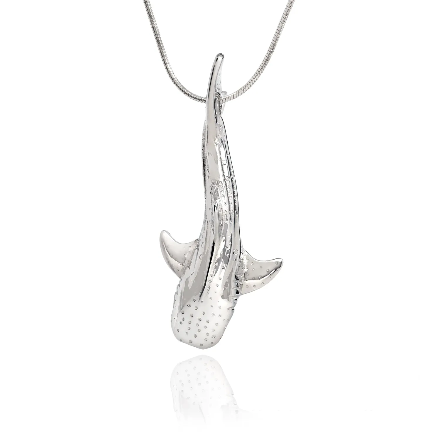 Whale Shark Necklace Charm for Women- Whale Shark Sterling Silver Jewelry, Shark Gifts for Shark Lovers, Scuba Diving Gifts, Scuba Diving Jewelry