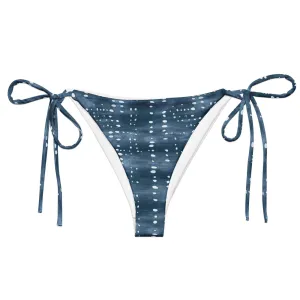 Whale Shark Print Eco String Bikini Bottom