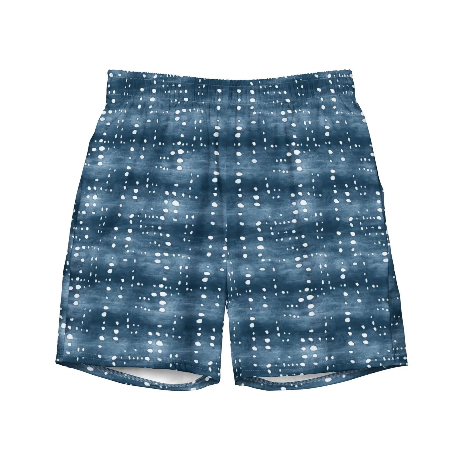 Whale Shark Print Men's Swim Trunks