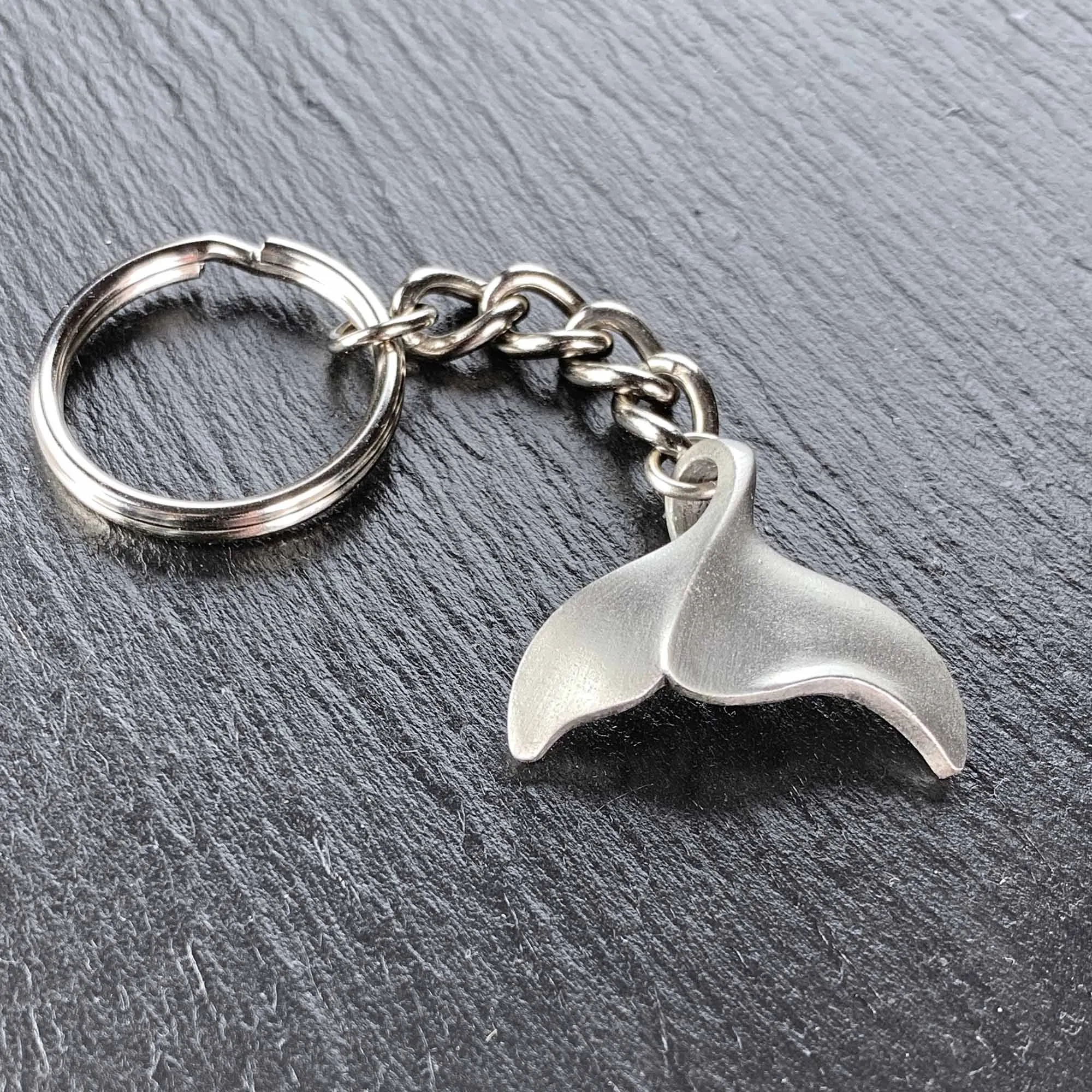 Whale Tail Keychain for Men and Women- Whale Tail Keychain Charm, Gift for Whale Watcher, Whale Fluke Keyring, Whale Tail Key Fob, Sea Life Keychain