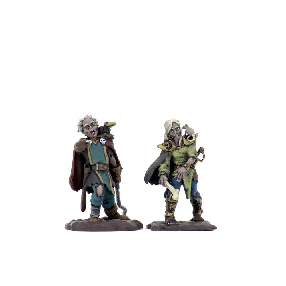 WizKids Wardlings Painted RPG Figures: Zombie (Male) & Zombie (Female)