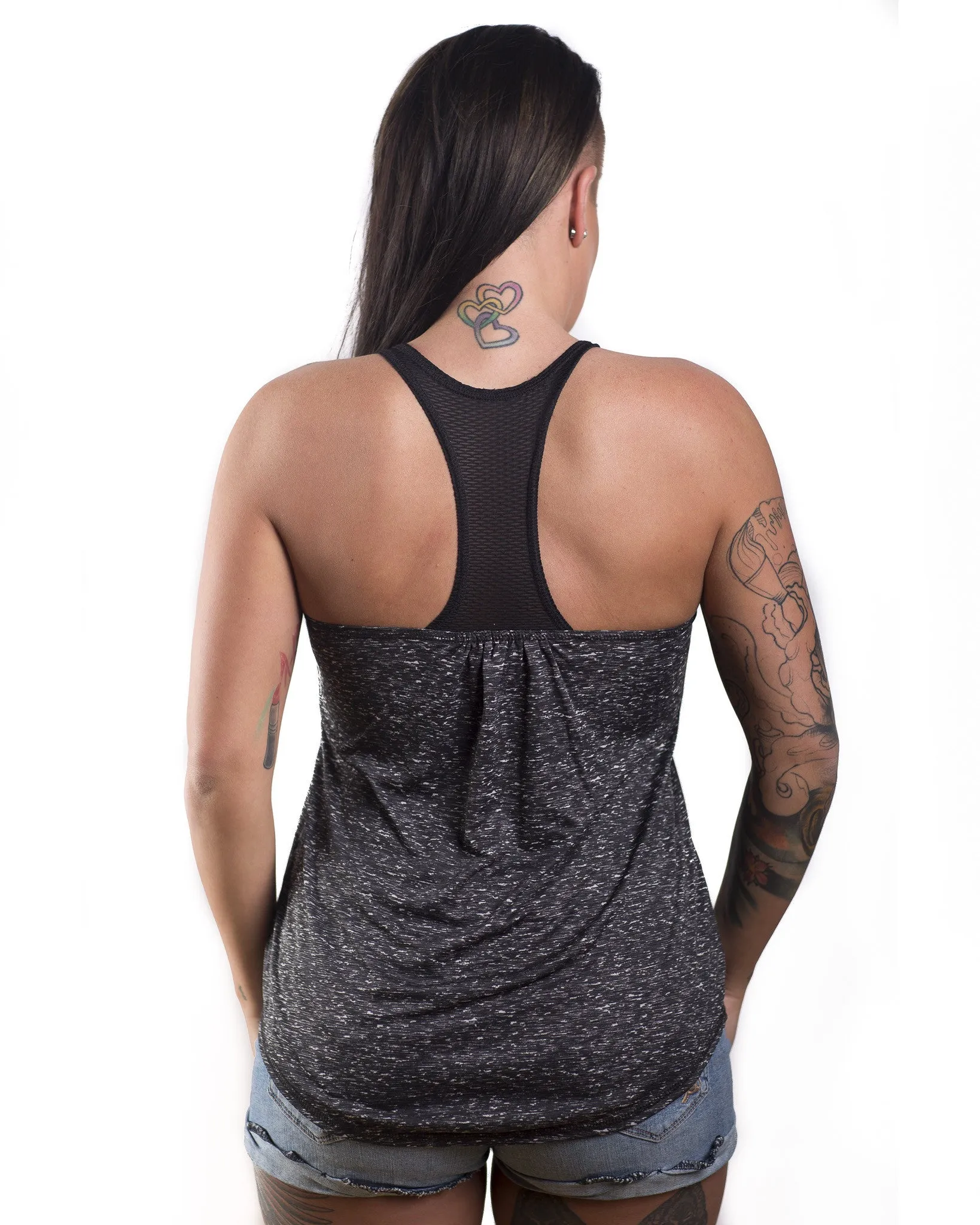 Women's Space Dye Tank Top - Black