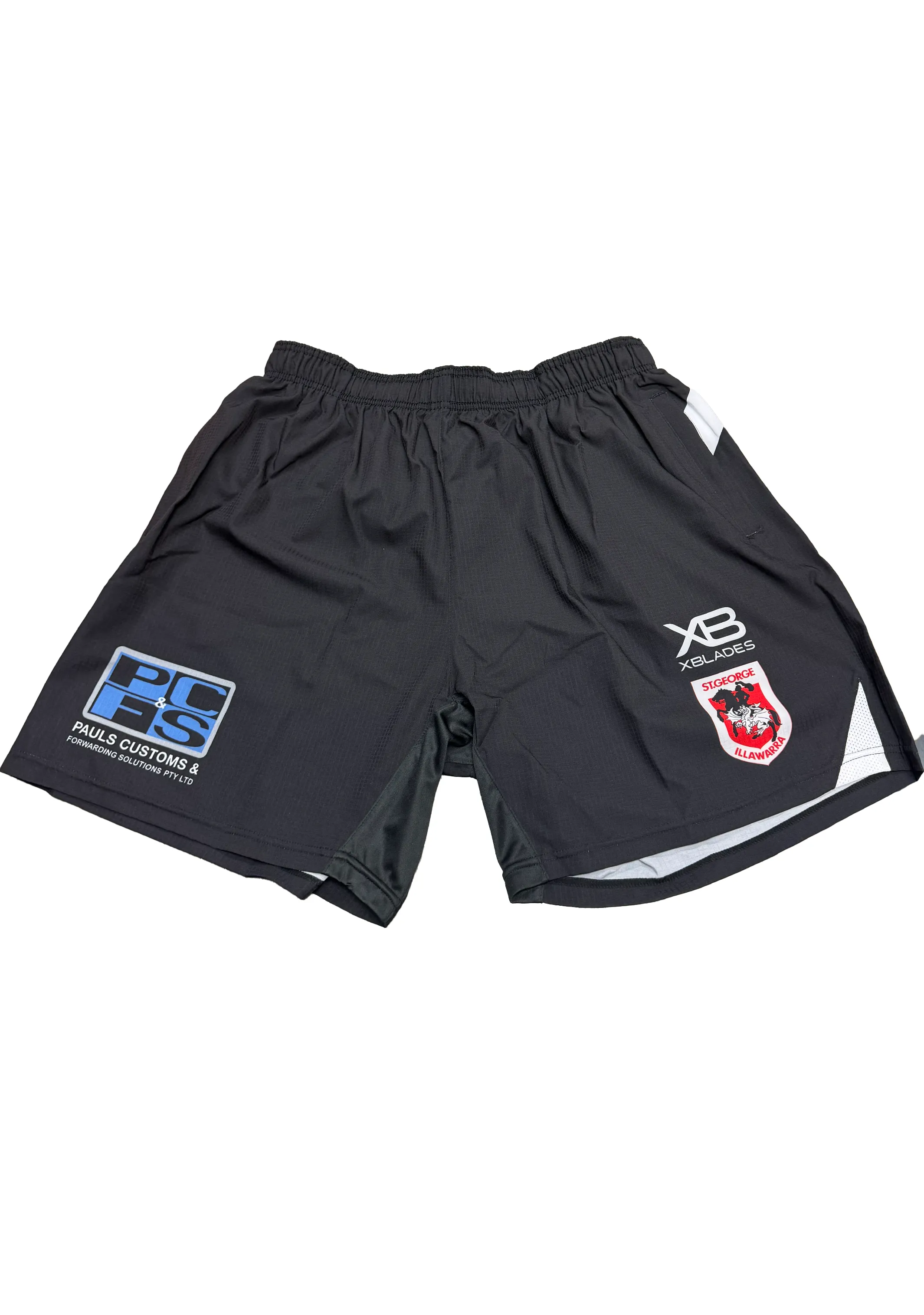 X Blades Mens St George Training Shorts <BR> STG TSH L19 BLW