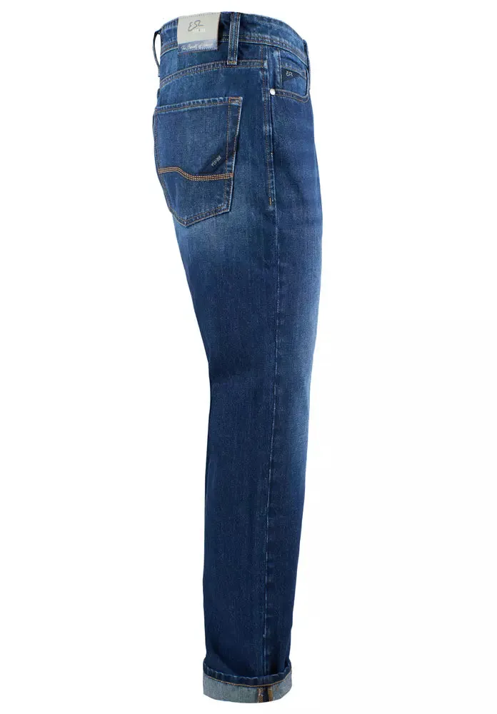 Yes Zee Blue Cotton Men's Jean