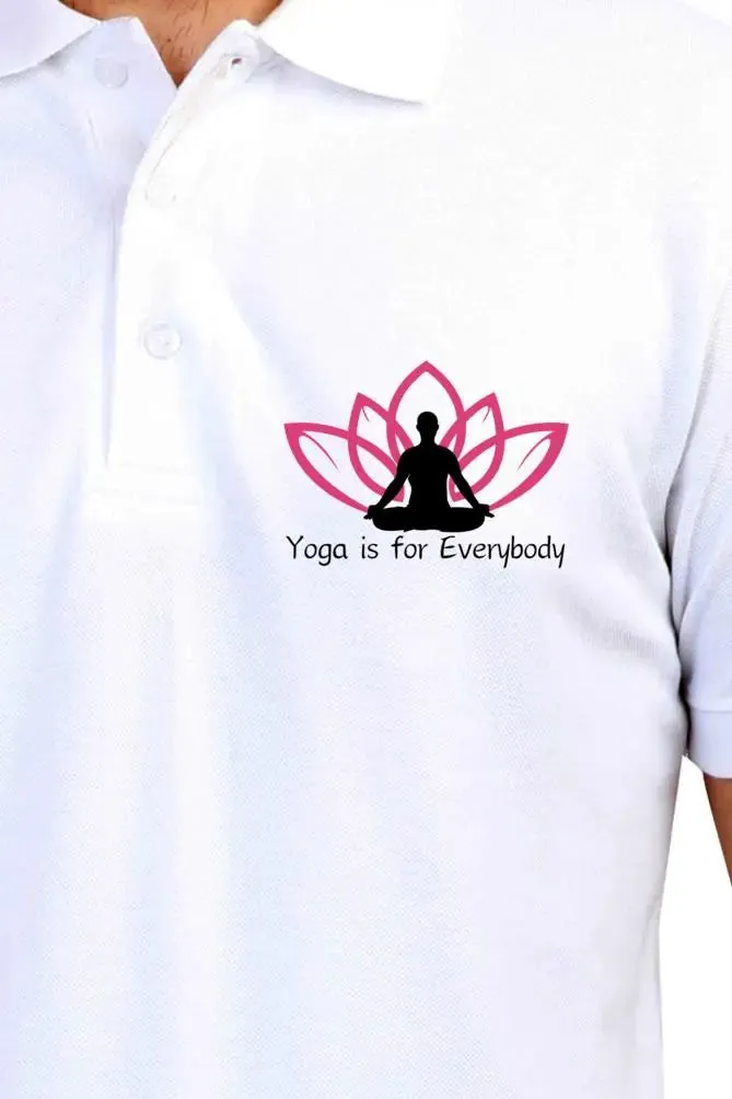 Yoga is for Everybody Polo Half Sleeve T-Shirt