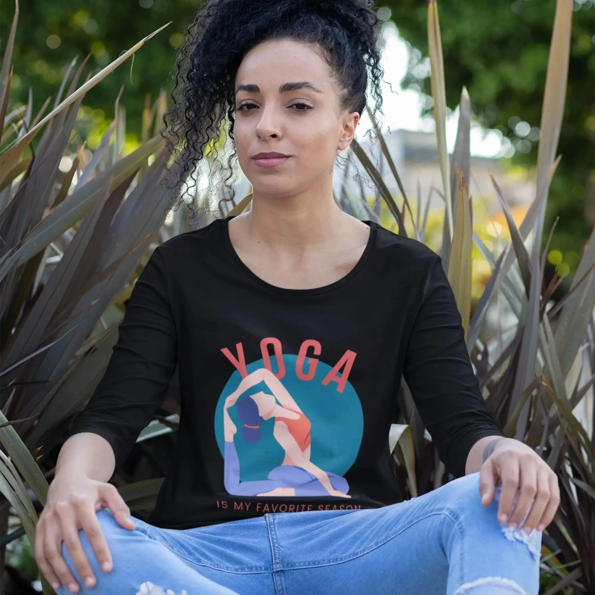 Yoga is My Favorite Season Women’s 3/4th Sleeve T-Shirt